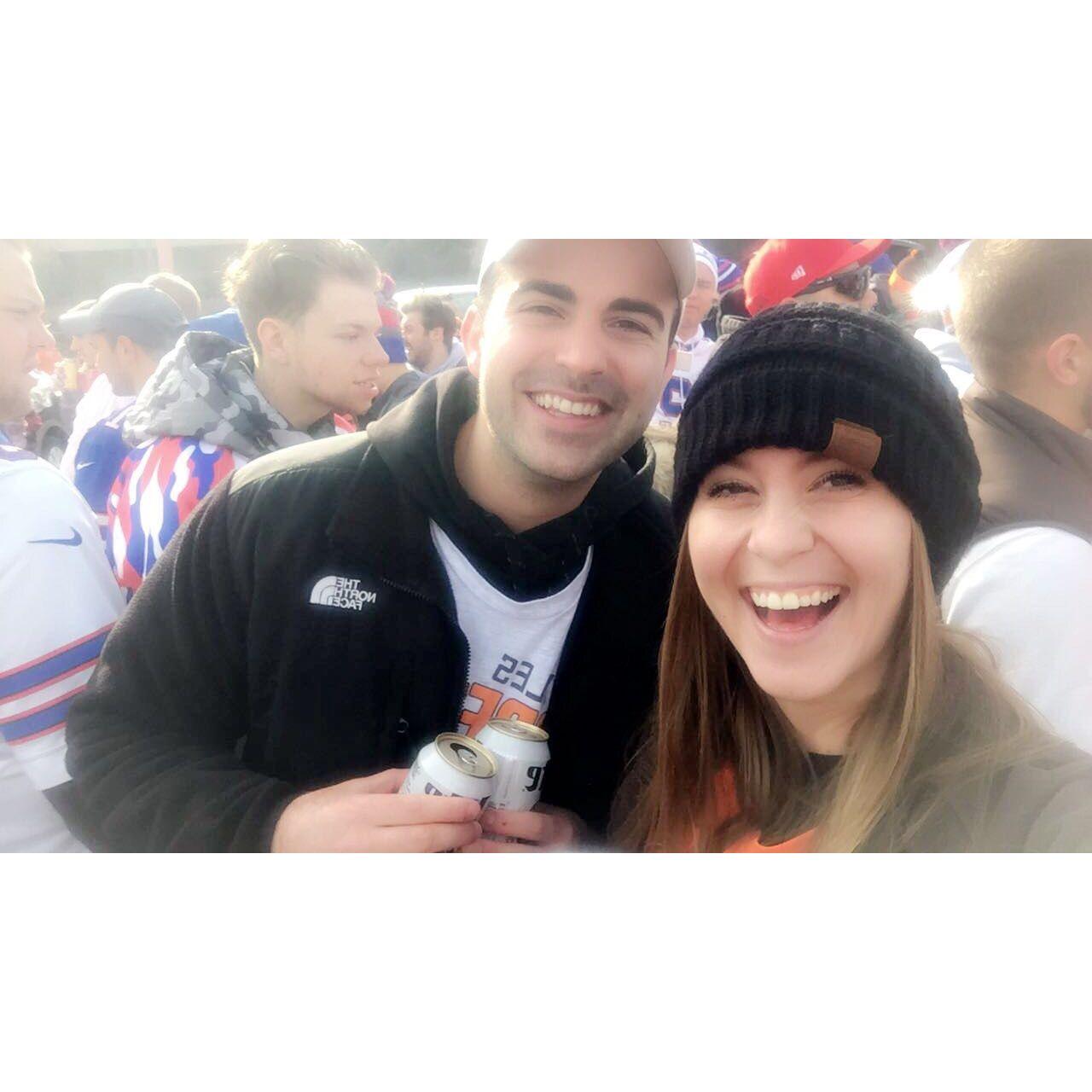 This picture was taken at the Browns tailgate where it all began in 2019 (the browns did beat the bills at this game)