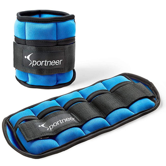 Sportneer Adjustable Ankle Weights 1 Pair 2 4 6 8 10 Lbs Leg Weight Straps for Women Men Kids, Weighted Ankle Weights Set for Gym,Fitness, Workout,Walking, Jogging,1-5 lbs Each Pack, 2 Pack 2-10 lbs