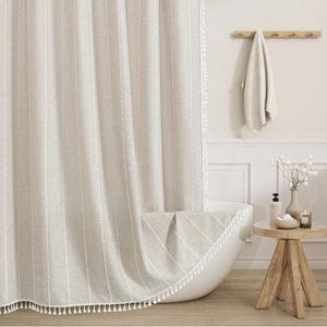 Cream Shower Curtains 72 x 72