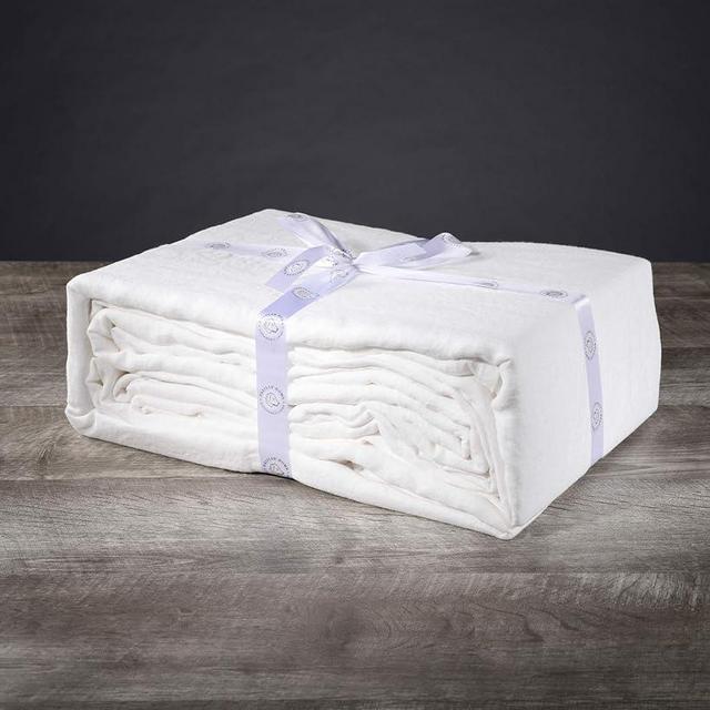Delilah Home Sustainable Living 100% Organic Hemp King Pillow Cases, Certified by GOTS and Vegan.org, Proudly Made in Portugal, 2 Pieces, White