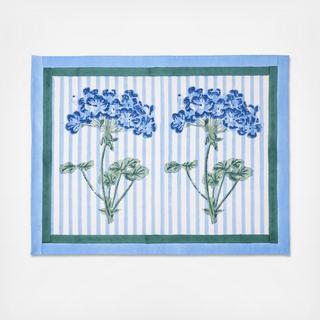 Hydrangea Blockprint Placemat