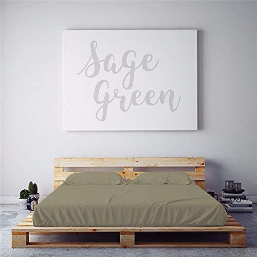 Night Sweats: The Original PeachSkinSheets 1500TC Soft King/Cali King Duvet Cover Set SAGE Green