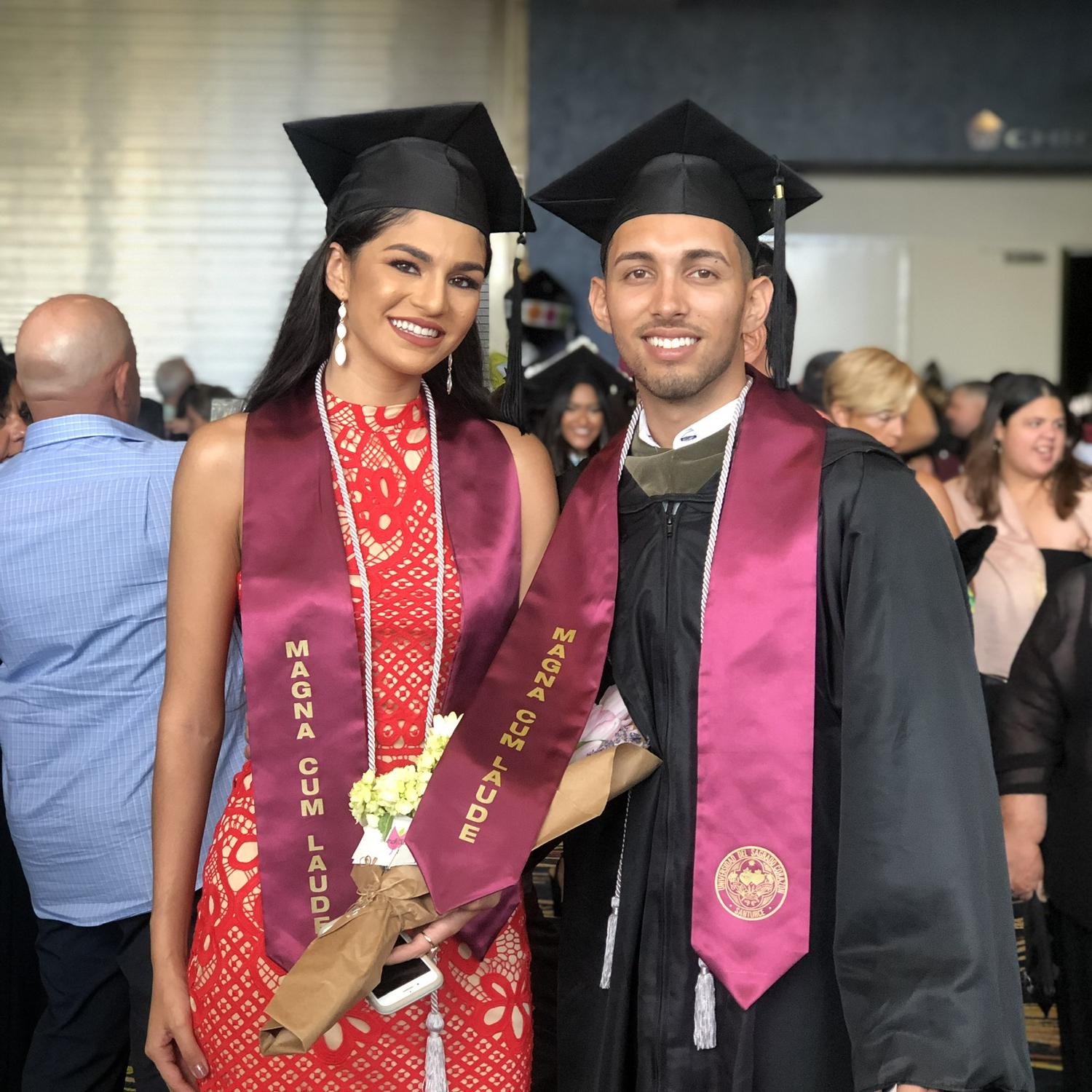 Graduated the same year and Magna Cum Laude!