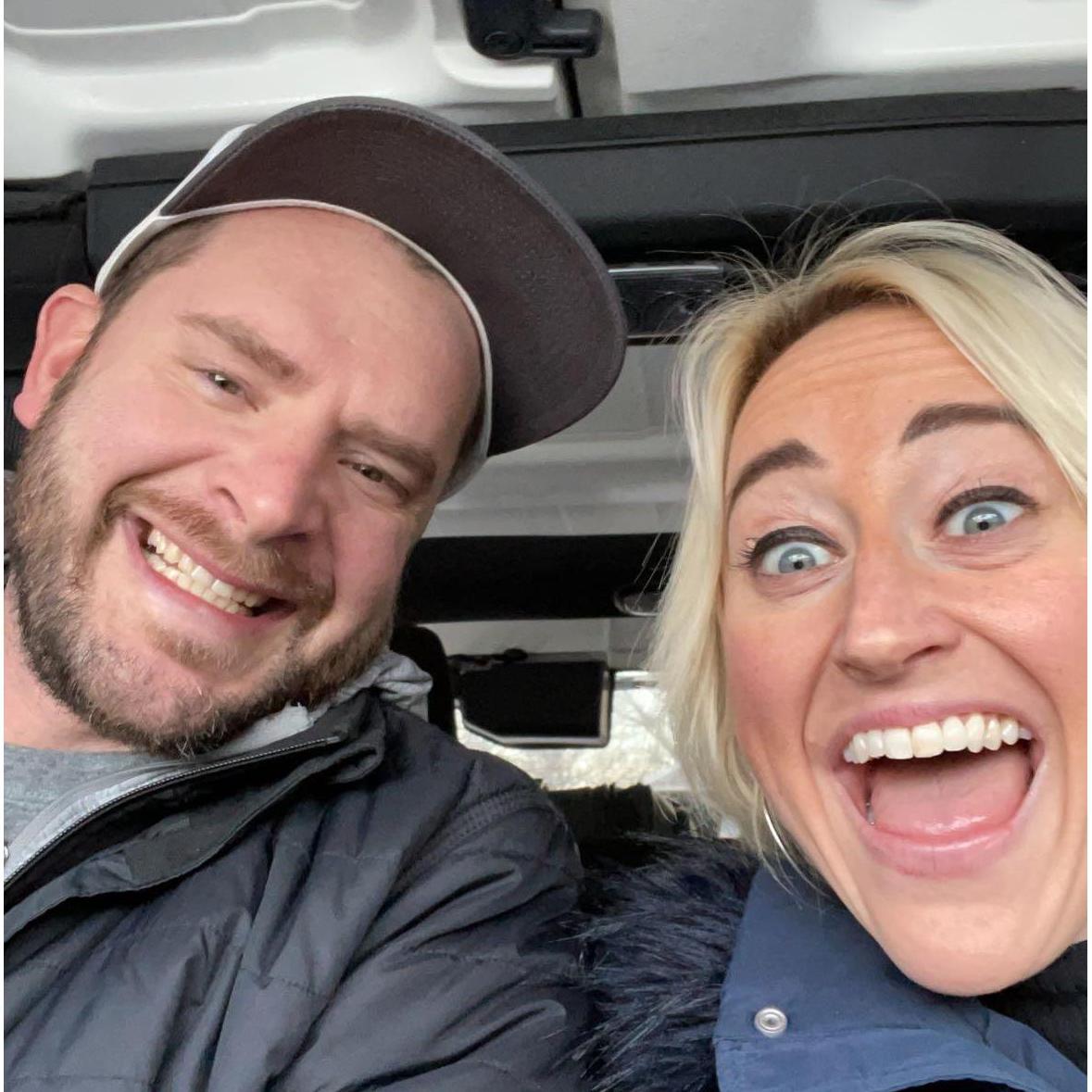 Ben & Laurie about to embark on one of their many road trips!