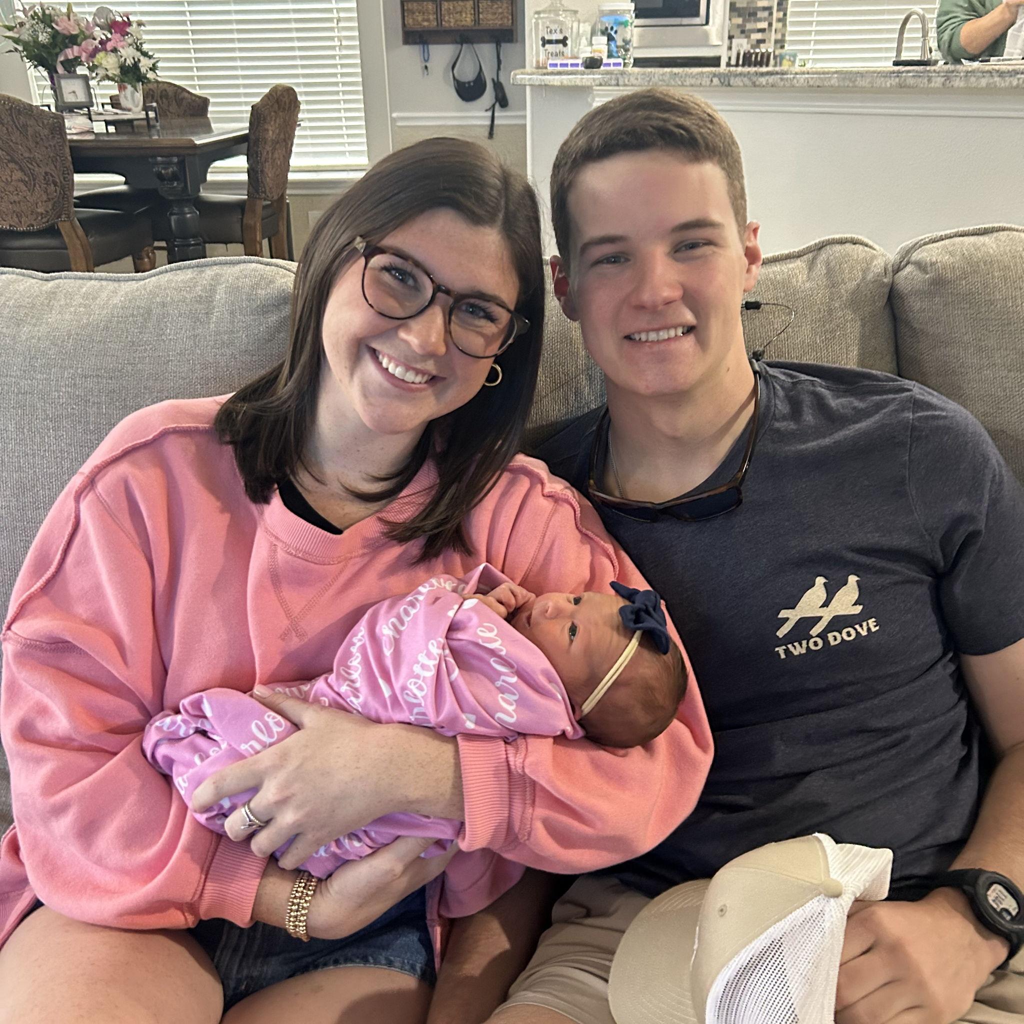 Our first time meeting little Charlotte