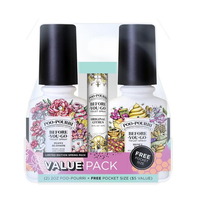 Poo-Pourri® Before-You-Go® Spring 3-Pack Toilet Spray Set