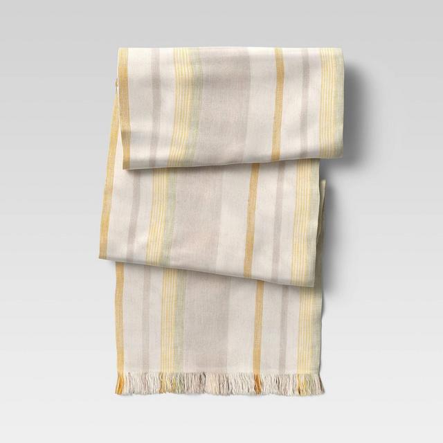 72" x 14" Cotton Striped Table Runner - Threshold™