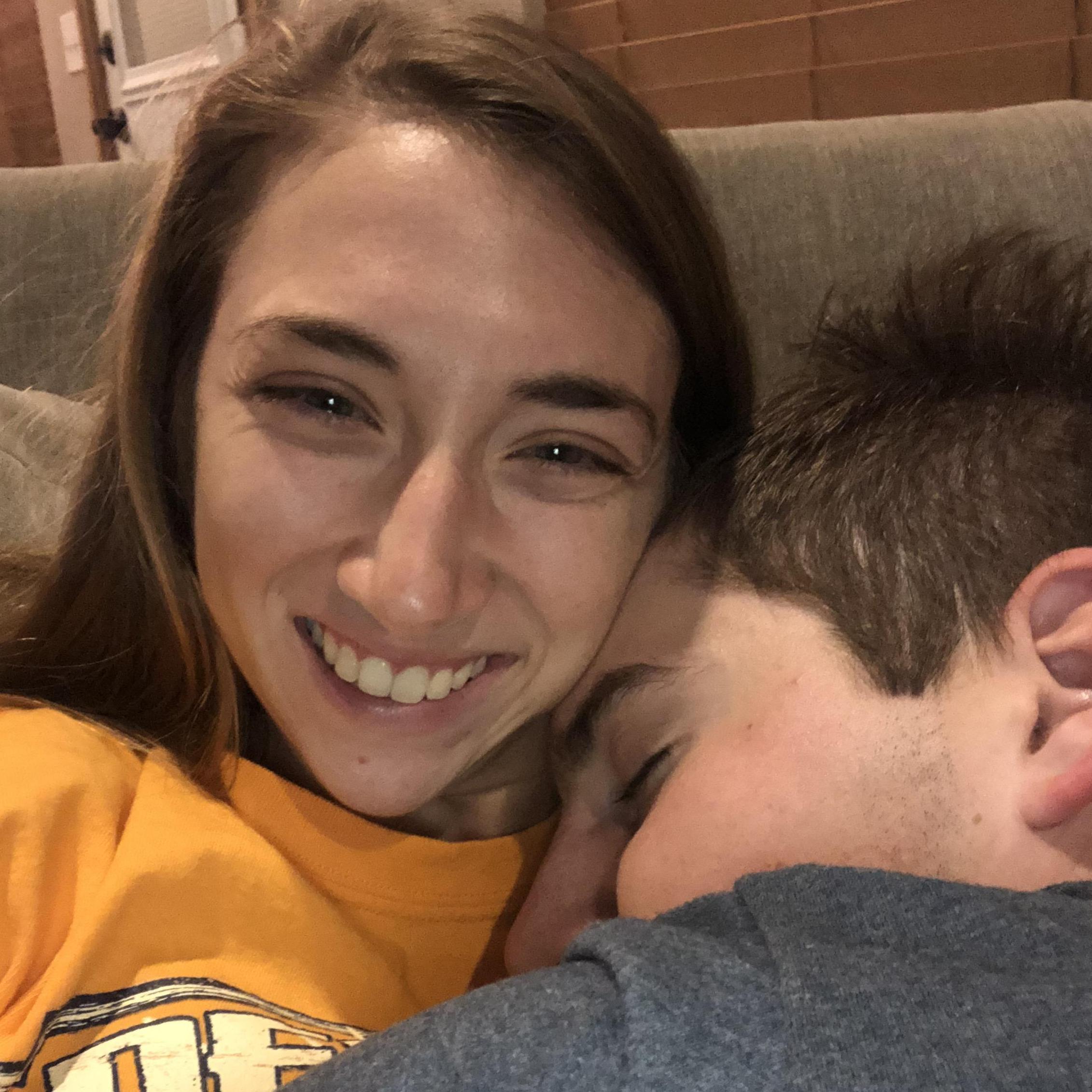 Post knee-surgery snuggles :) 7/19/18