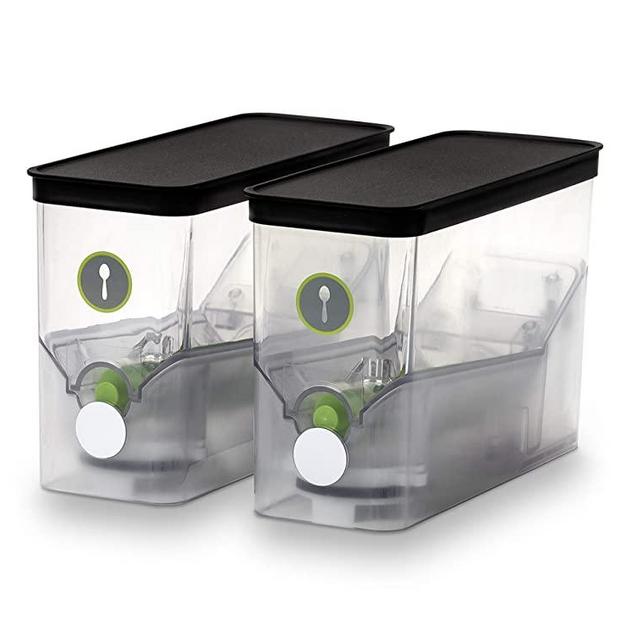 PantryChic SmartCanisters SMALL - Stores, Measures & Dispenses Dry Ingredients - PantryChic Smart Storage System SOLD SEPARATELY - BPA-Free Airtight Canisters Ideal for Baking Soda, Quinoa, Spices