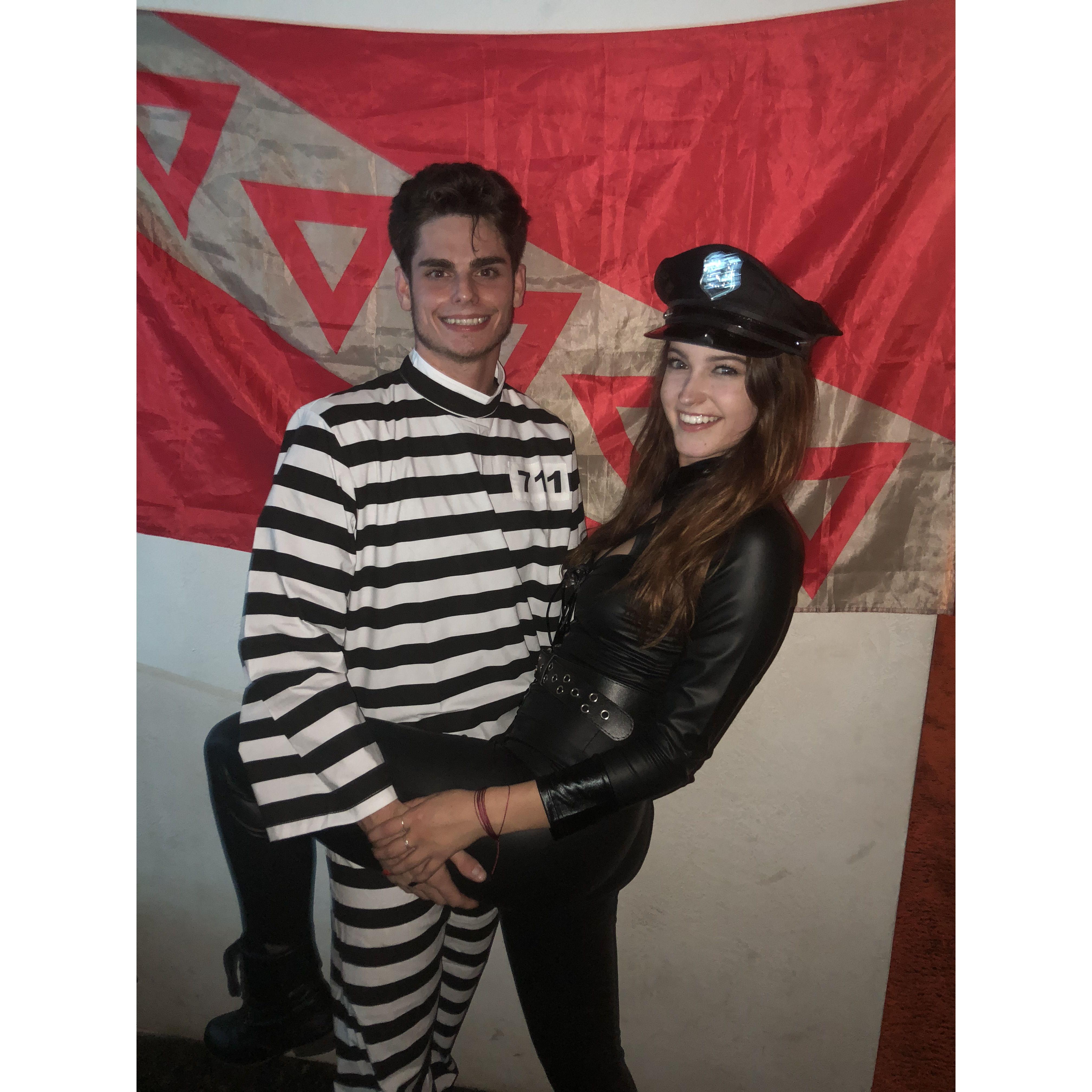 Shannon and Jason's first halloween as a couple.