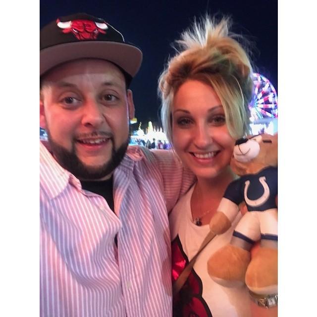 Kentucky State Fair 2017! Right after Brandon won for me a Colts bear!