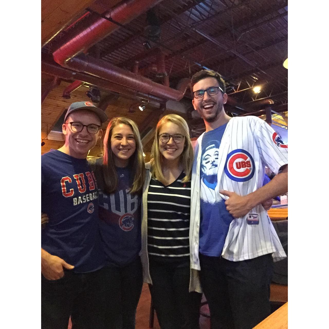 The second-greatest moment of Jon's life (after the wedding, hopefully) was when the Cubs won the World Series.