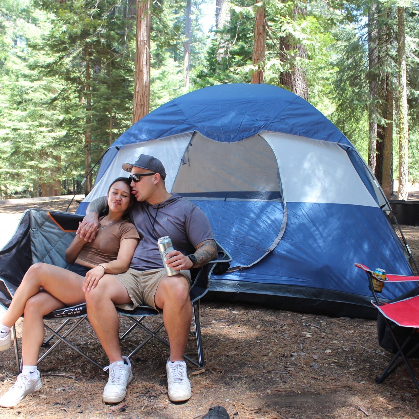 Our first time camping together at Sequoia National Park 2025