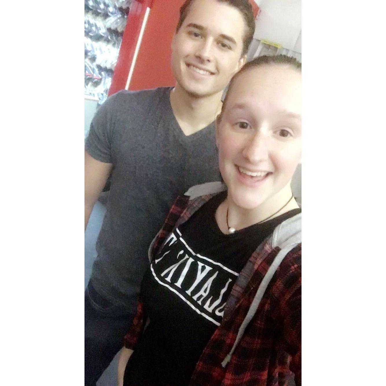 Our first date at Planet Ice!