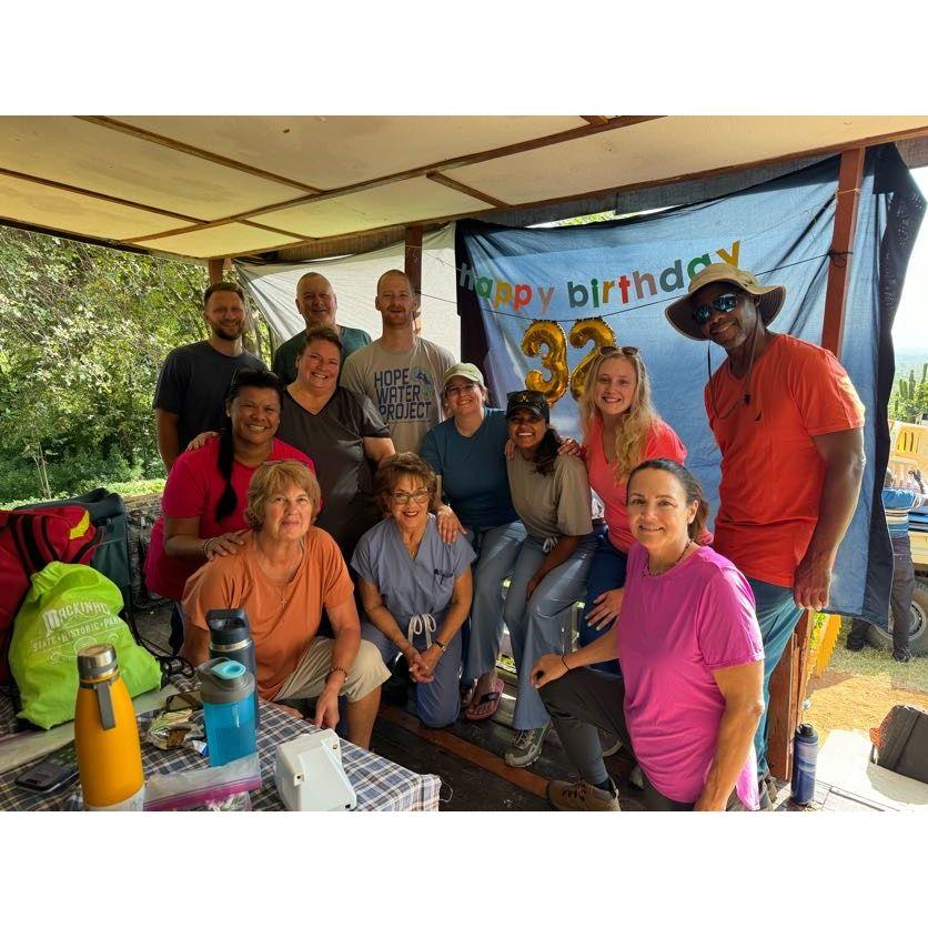 Celebrating Sofiah and Chris' birthday in Kenya!