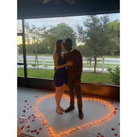 The night he proposed!