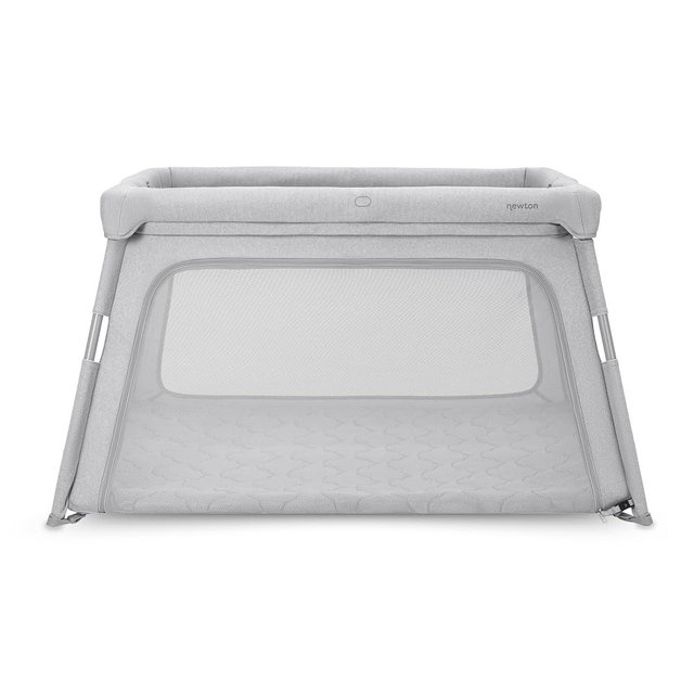 Newton Baby Deluxe Travel Crib & Play Yard | Largest in Class, Breathable, Washable Mattress, Foldable Playpen for Toddlers, Travel Bag, Grey