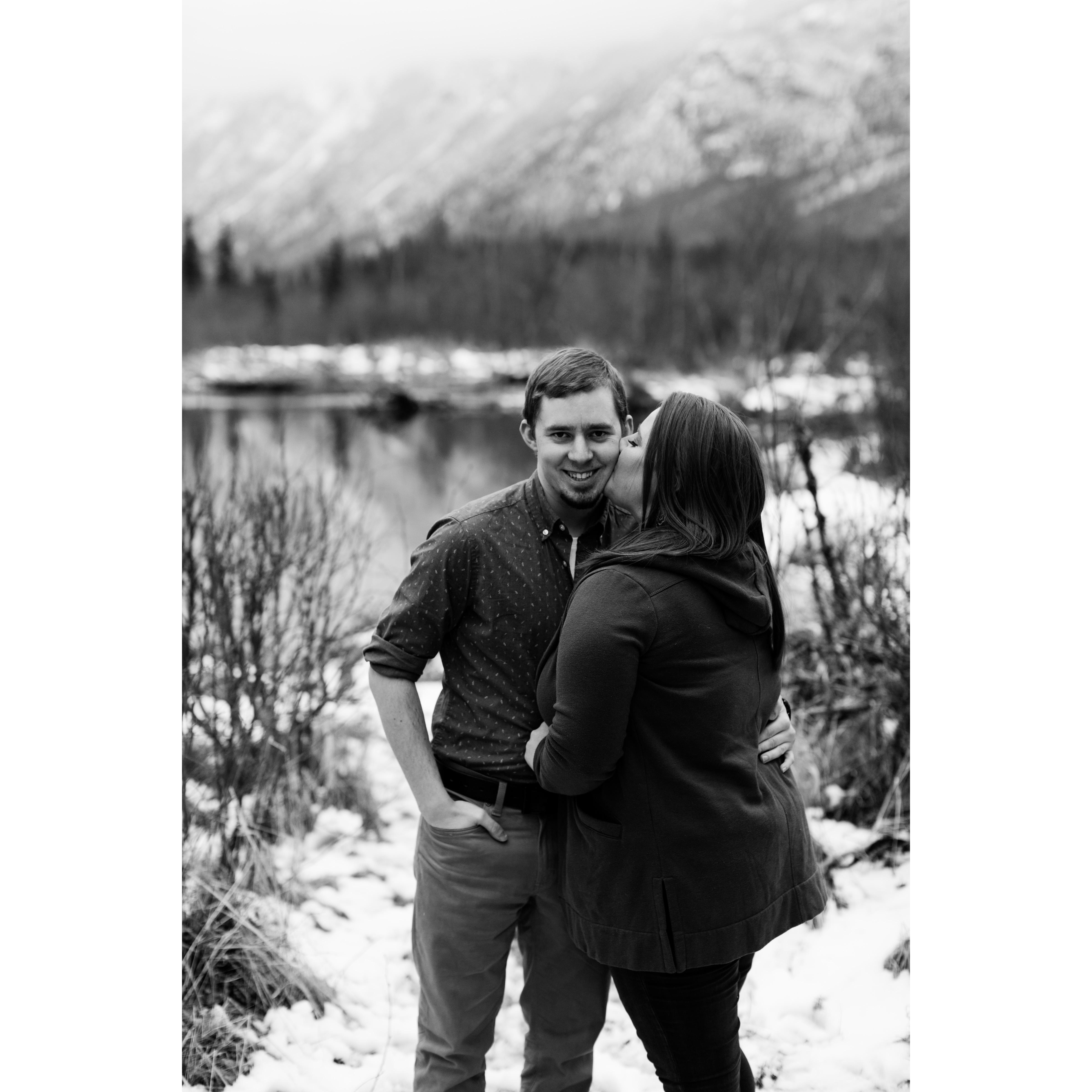 Engagement photos done in Alaska at Eagle River Nature Center by the amazing Sarah French.
Instagram: @sarah.french.photo
Facebook: @Sarah French Photo
Website: sarahfrenchphoto.com