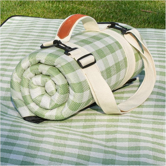 RYCHIC Waterproof Picnic Blanket Beach Outdoor Camping Mat Extra Large Foldable Cute Big Travel Essential Accessories Gift Park Patio Lawn Garden Grass Ground Play Music Festival Concert Must Have