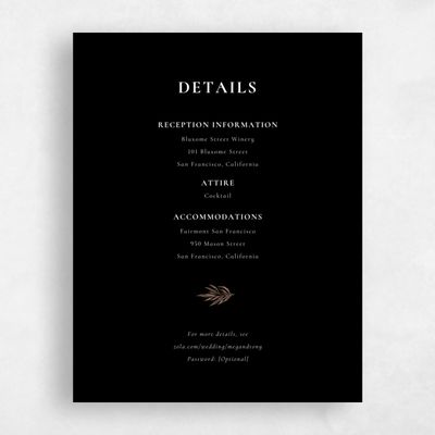 Black Wedding Enclosure - Cappell