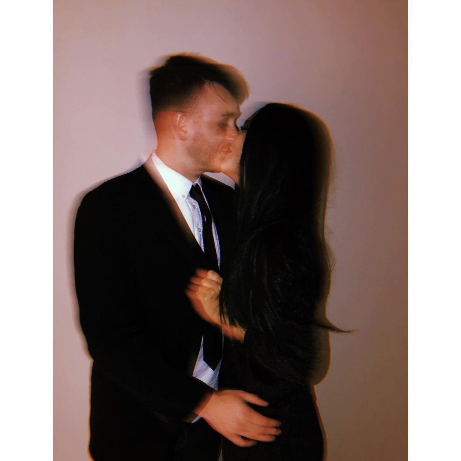 Allie's cousin had a Halloween wedding reception and so Allie's family dressed up as the Addams Family. We were chosen to be Morticia and Gomez. Soooo cute