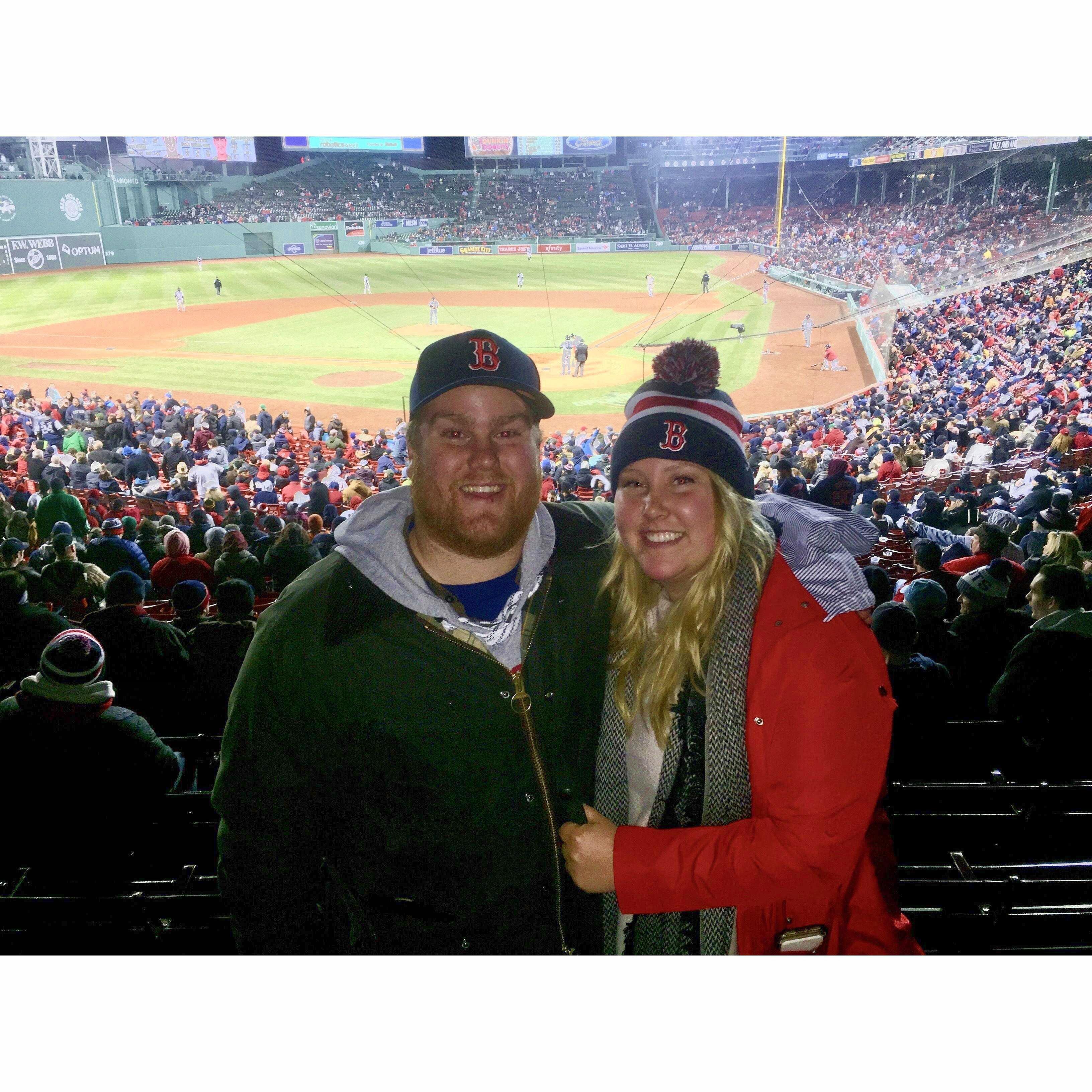 Lauren's first sox game