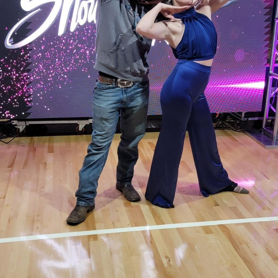 Darren supporting Ava at one of her dance competitions!