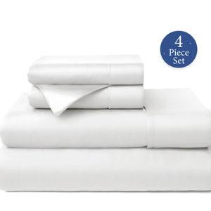 White Queen 100% Bamboo Bed Sheets