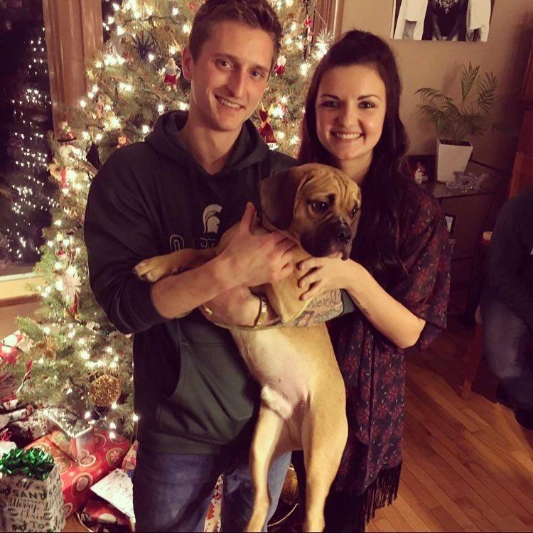 Our little family on Christmas.