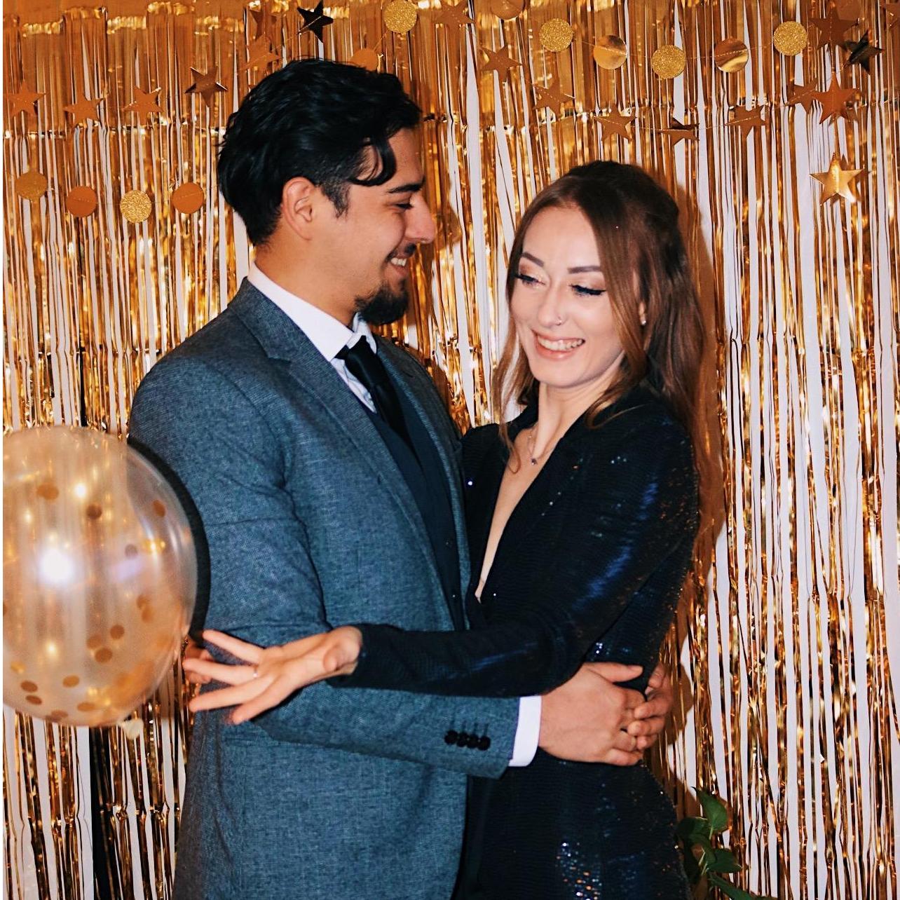 New Year 2021! About one month of being engaged! 💛