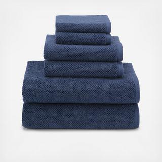 Textured Organic 6-Piece Towel Set