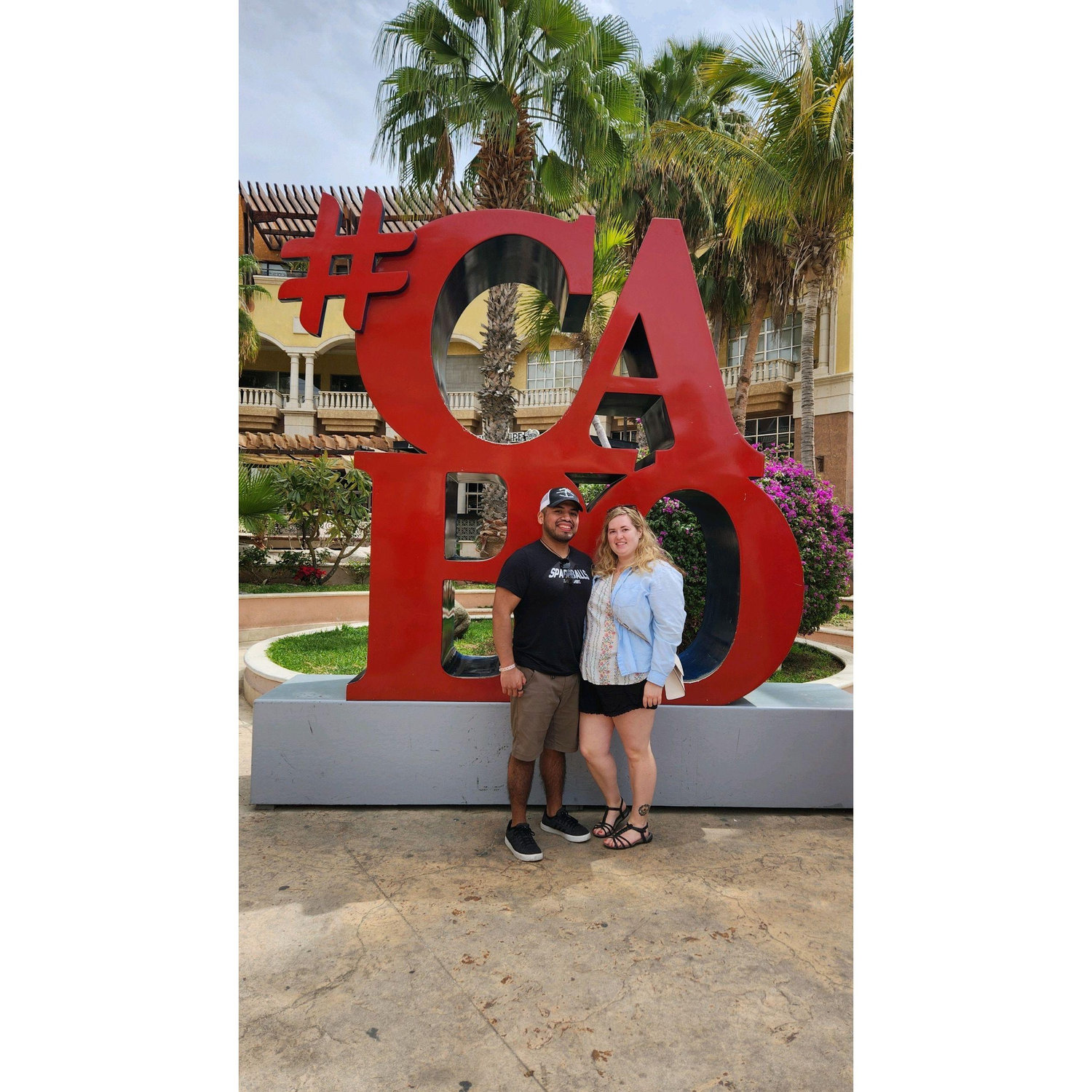 Our first trip together was to Cabo for a wedding.