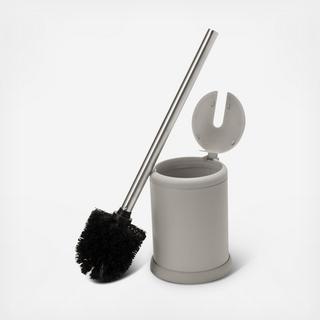 Self Closing Lid Toilet Brush and Holder