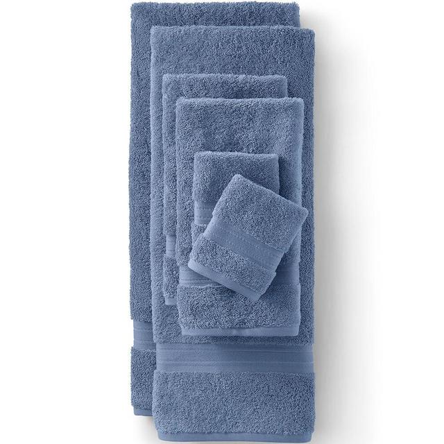 Lands' End Supima Towel Copenhagen Blue Bath Towel Set