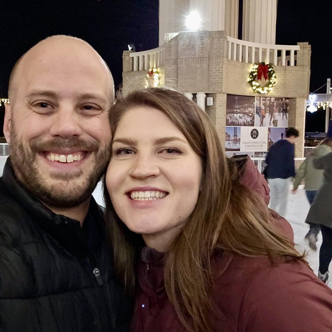 One of many ice skating dates last winter | Georgetown | December 2023