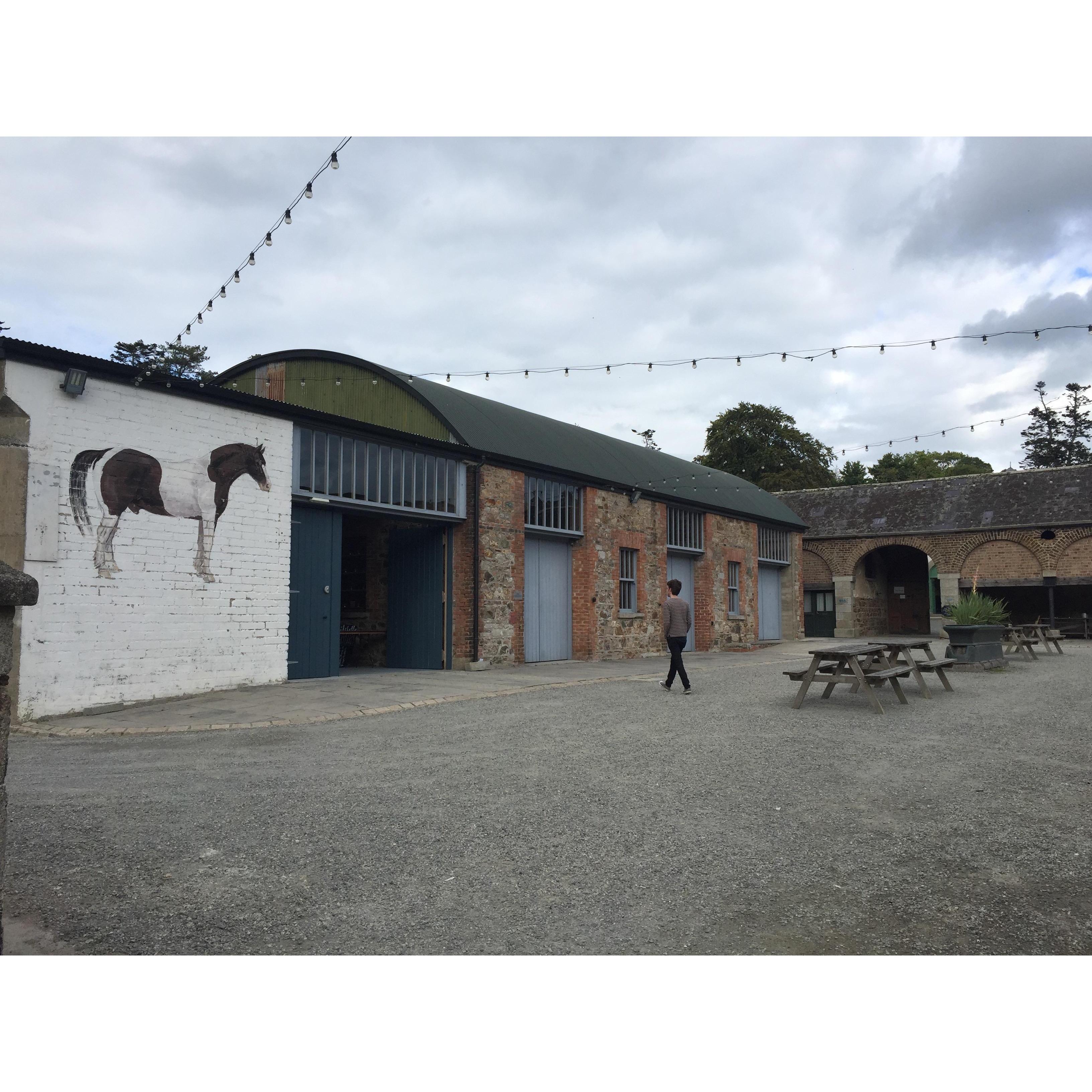 The outside of the Grain Store barn, where our wedding reception will be!