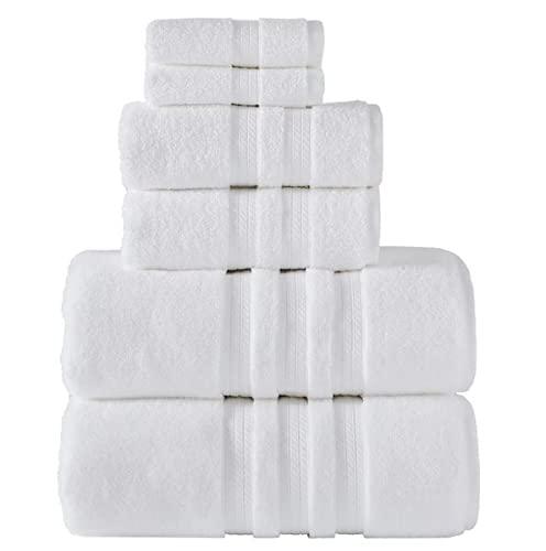 Member Mark 100% Cotton Hotel Premier Collection Luxury Bath Towel Bundle (Assorted Colors) (White, Bundle)