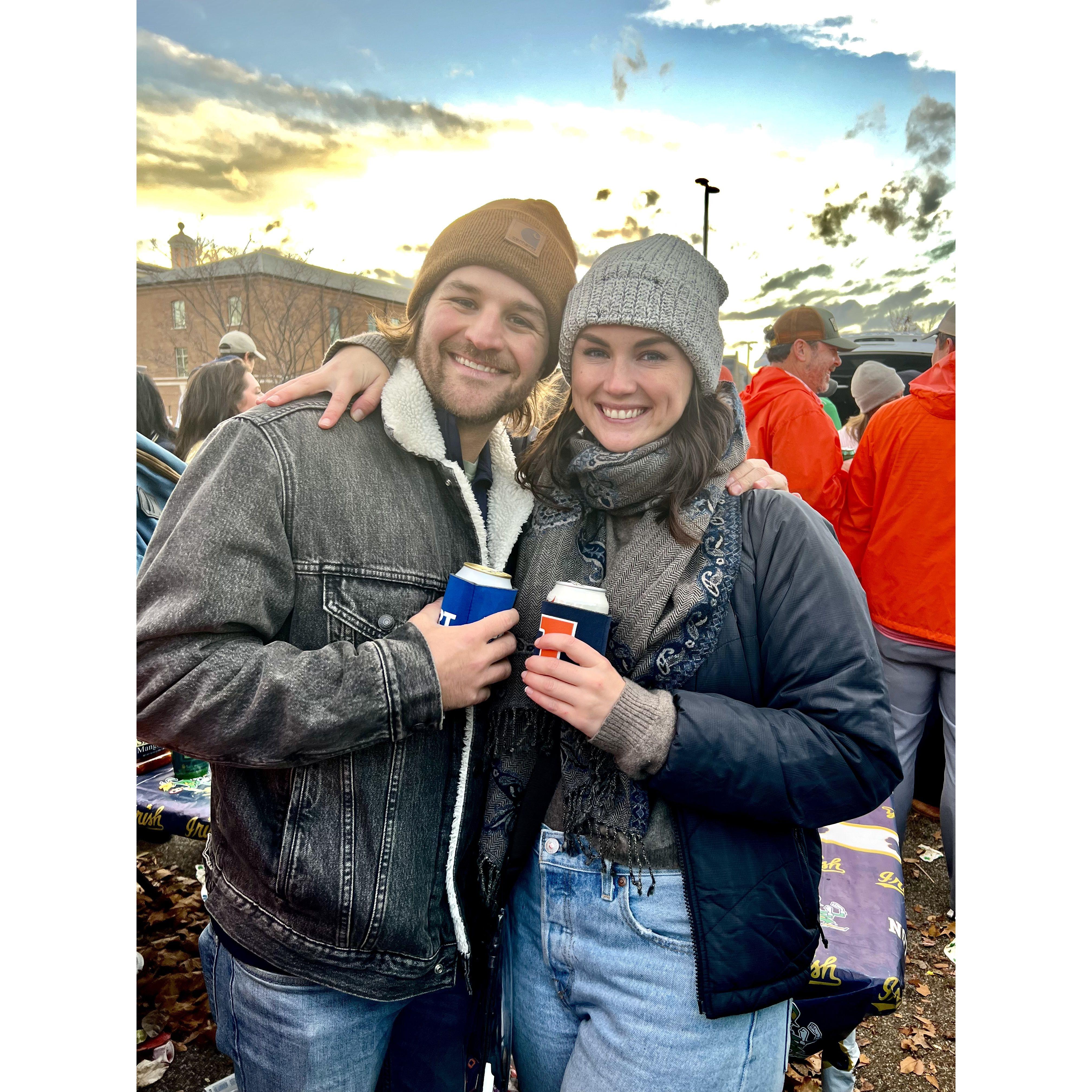 Tailgating at an ND game in Fall of 2022.