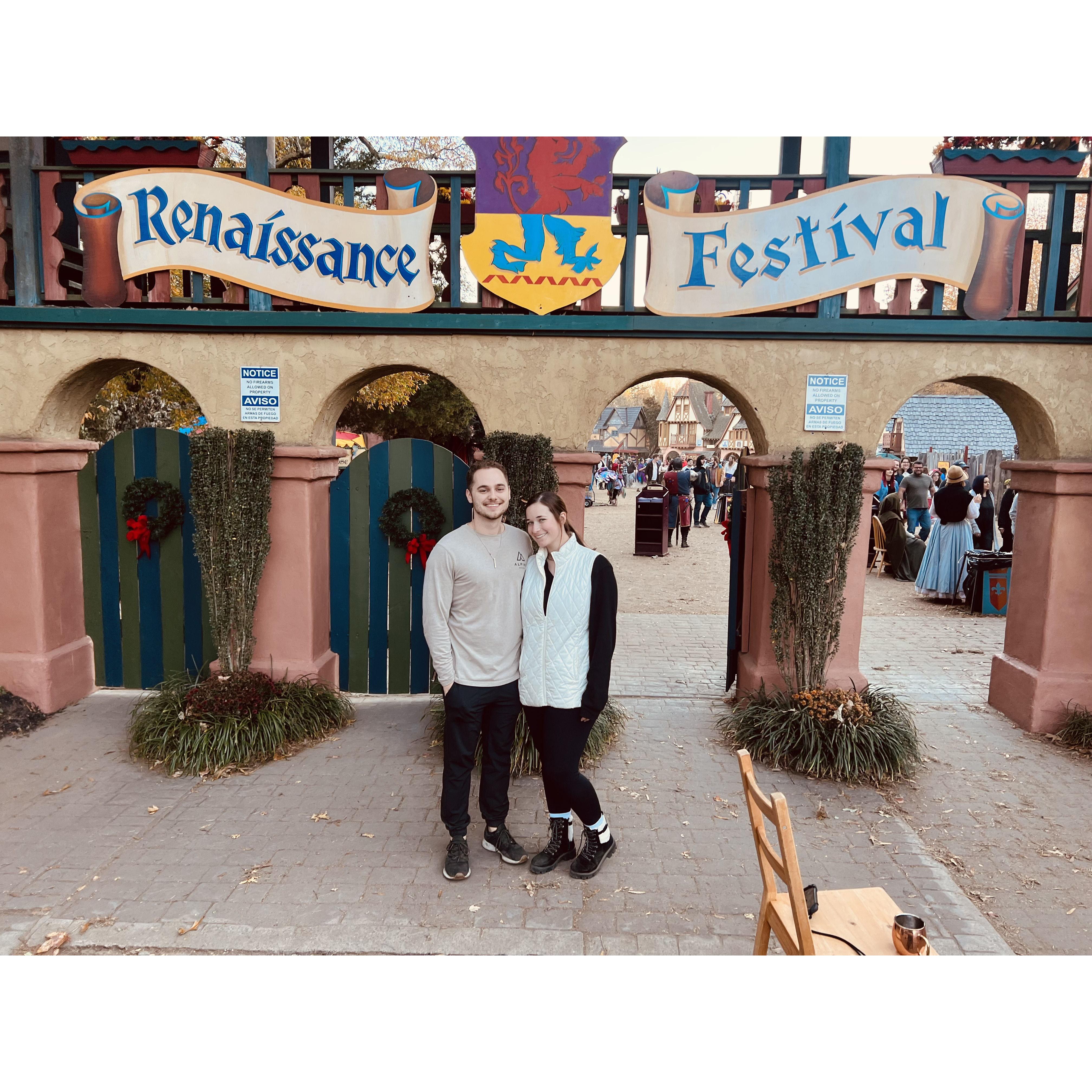 First Official Date - NC Ren Fest