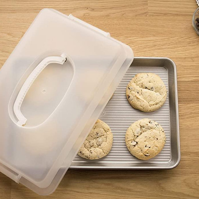 USA Pan Bakeware Nonstick, Jelly Roll Pan with Lid