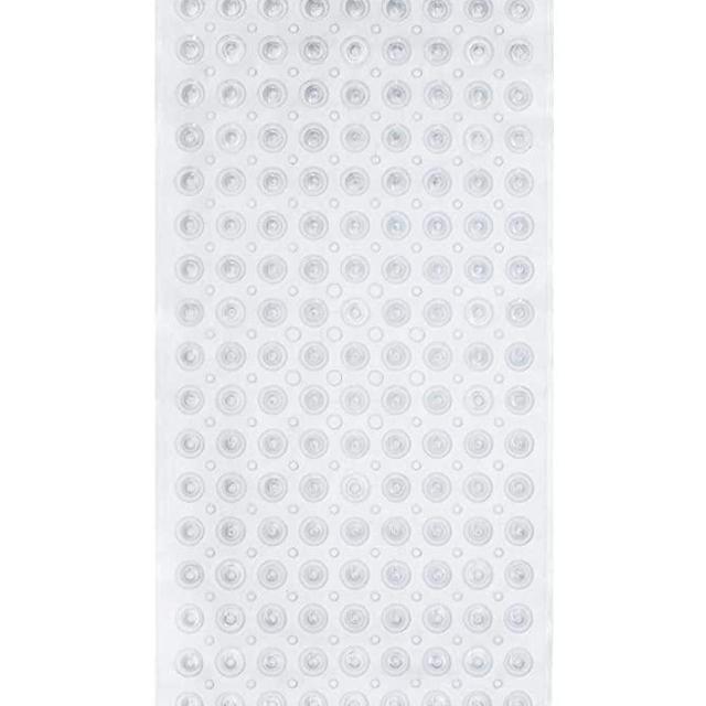 ENKOSI Bath Mat - Large Non Slip Bathtub & Shower Mat - Extra Long 40 x 16 Inch Bathroom Mats for Tub Nonslip Anti Slip Bathmats (40x16 Clear 1-Pack)
