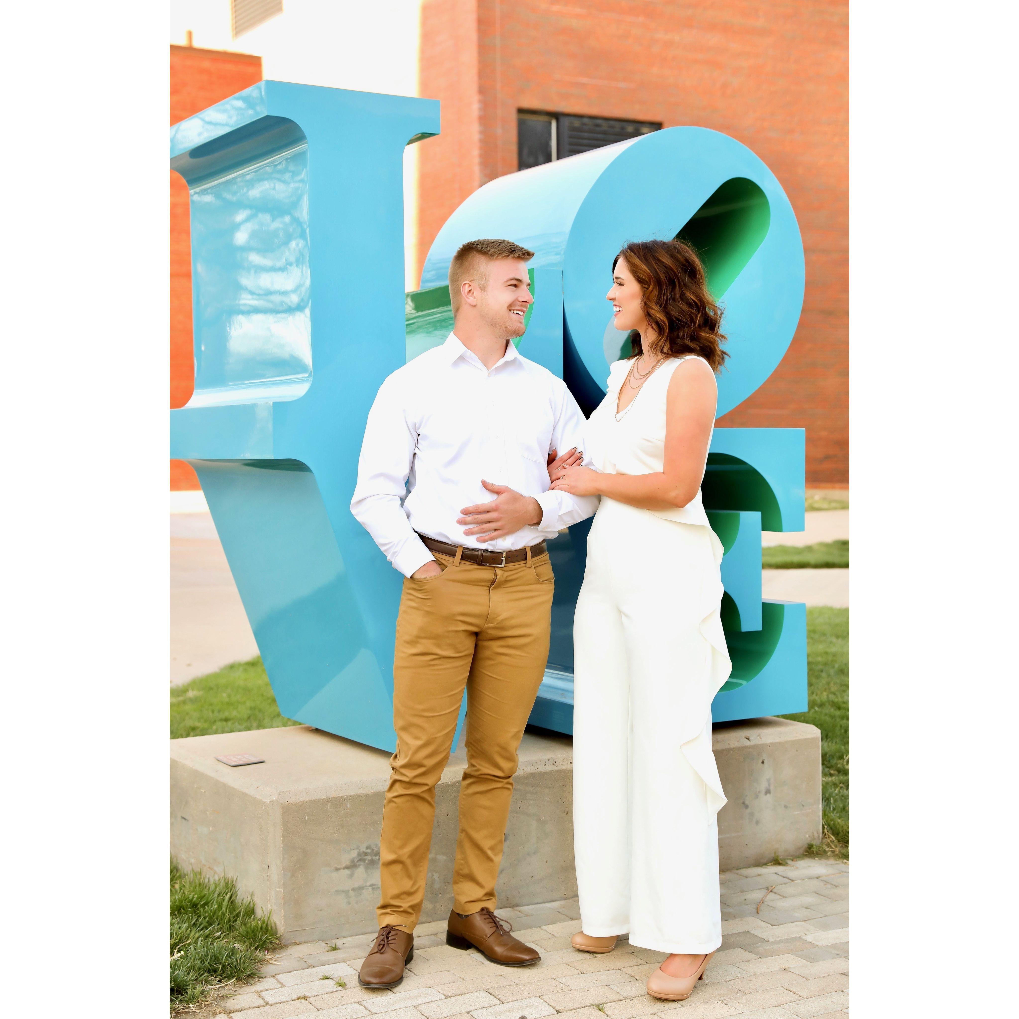 Senior photos together. We both graduated with our bachelors in May of '22