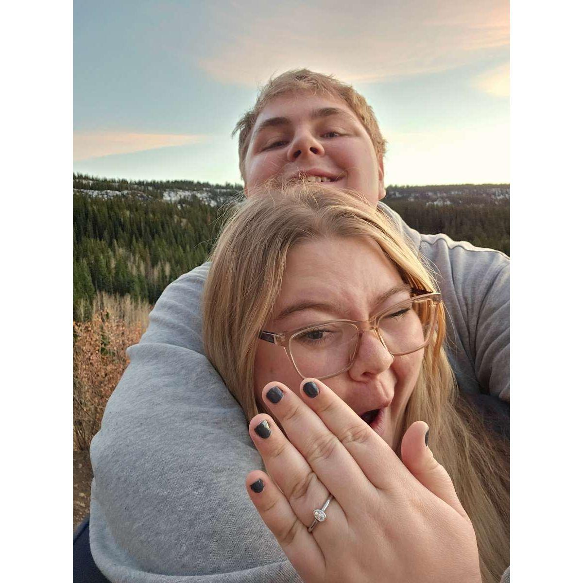 Right after Michael Proposed!