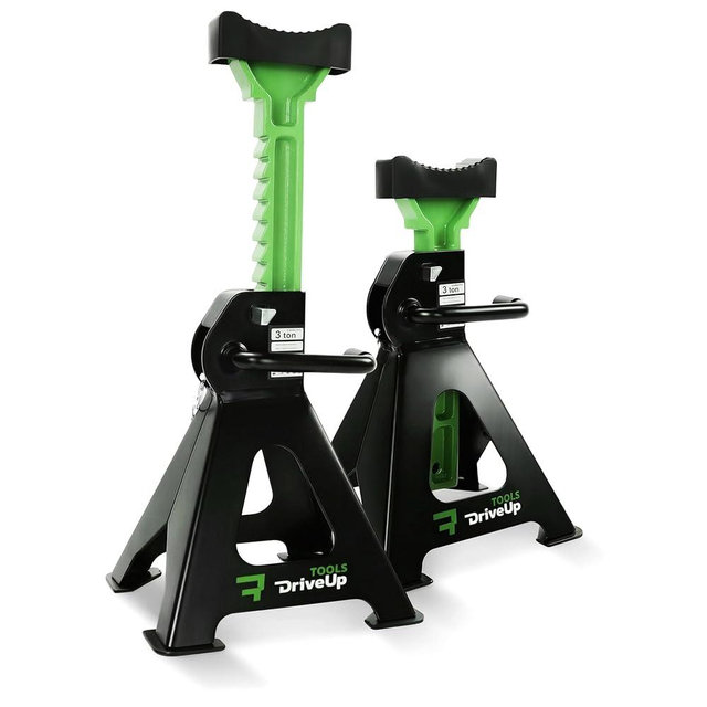 Jack Stands 3 tons | Adjustable Floor Jackstands Pack of 2 | Extended Lifting Height 11,6-17 inches | Automotive Lift | Car Stands 3 ton (6,600lbs)