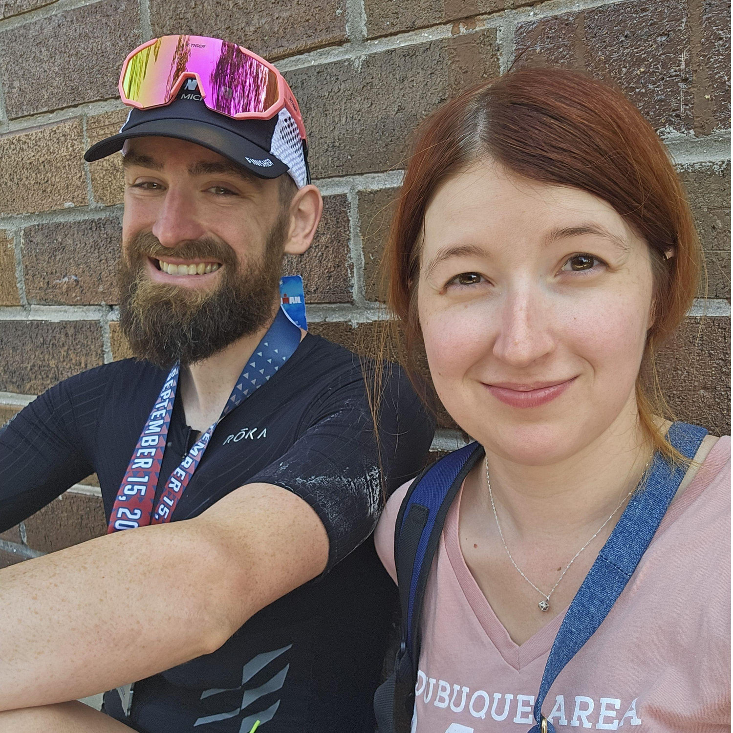 Spencer's 3rd 70.3 triathlon, with his support sherpa always by his side (except when actively racing of course)