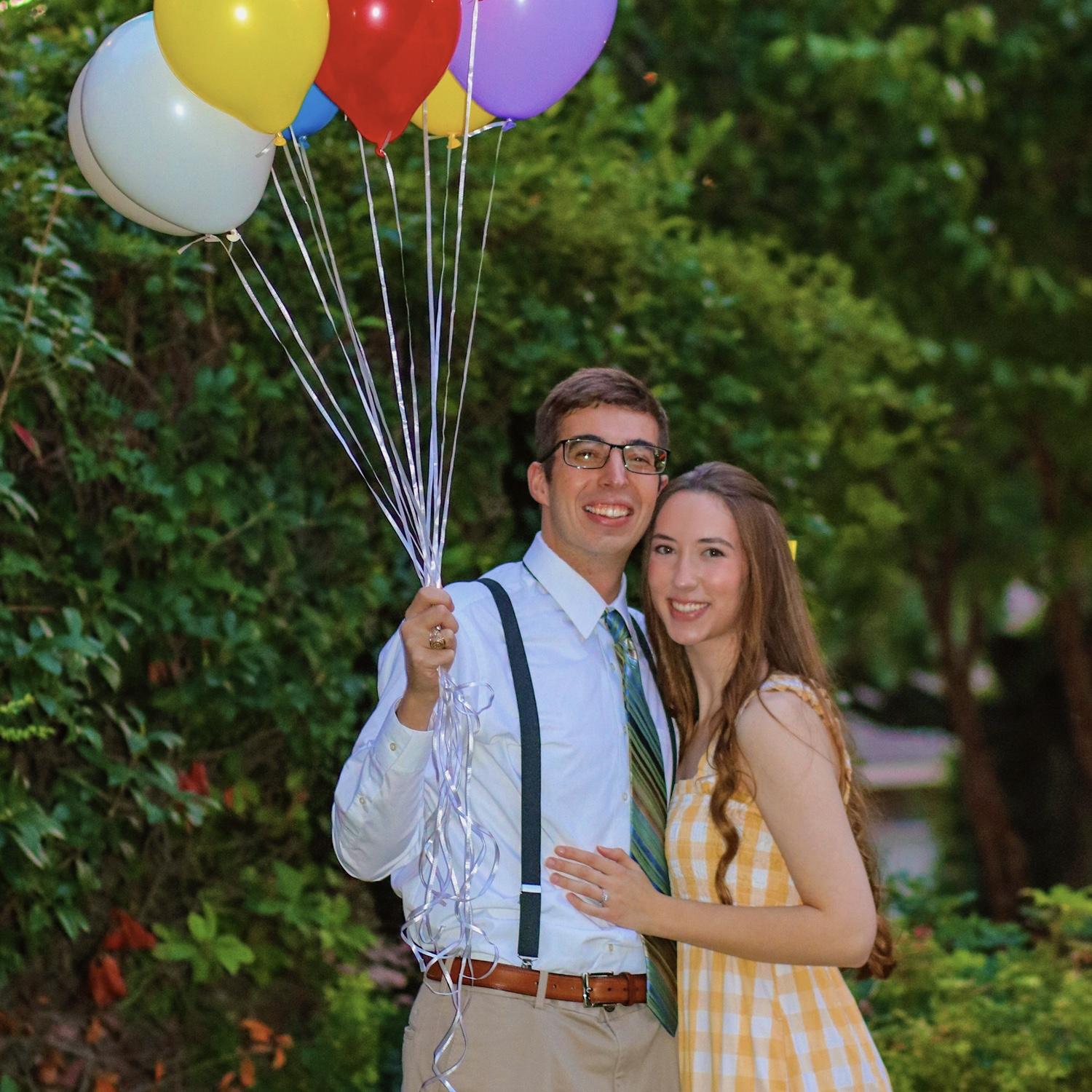 Us on Halloween 2025 as Carl and Ellie from “Up” - thankful for this wonderful adventure!
