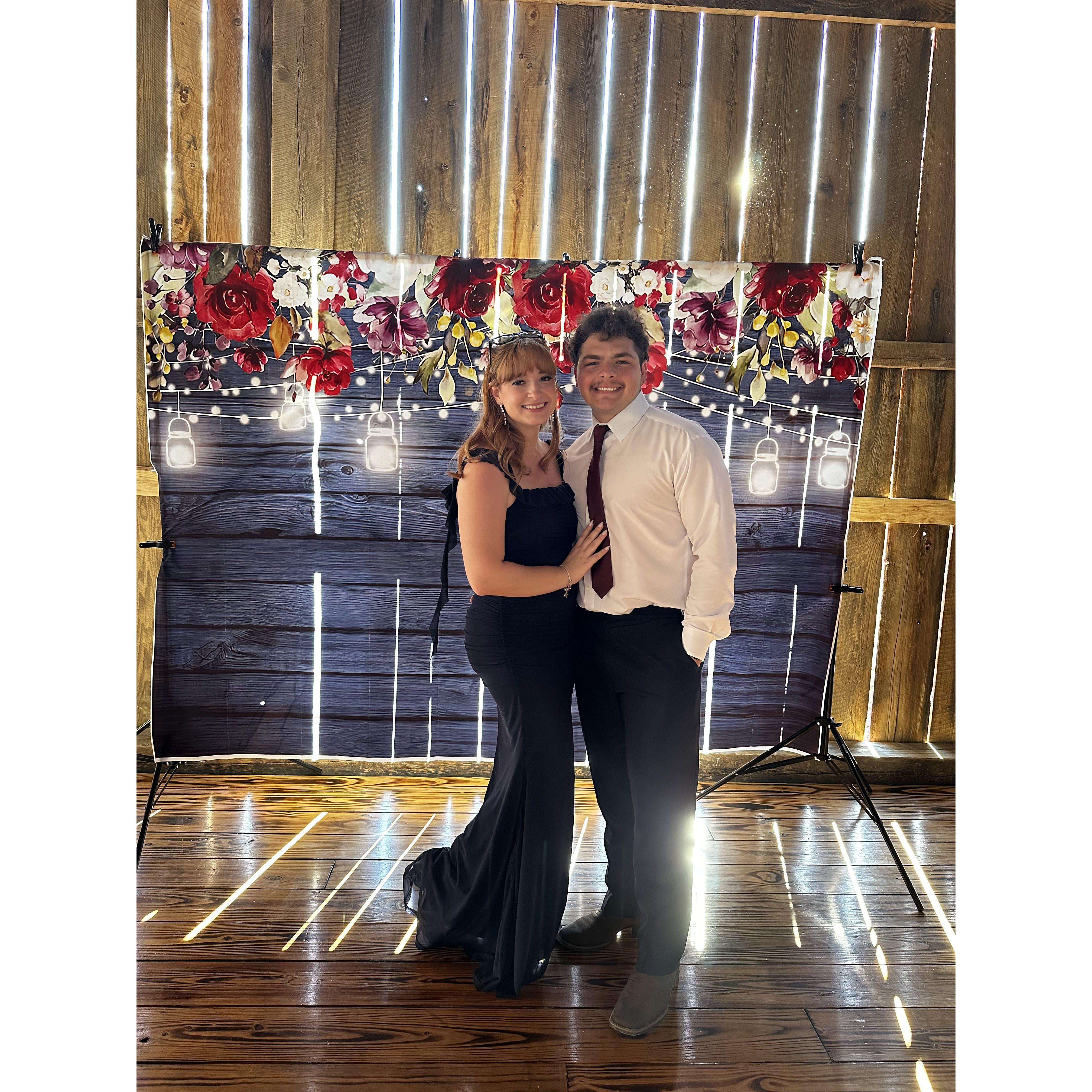 Our first wedding together