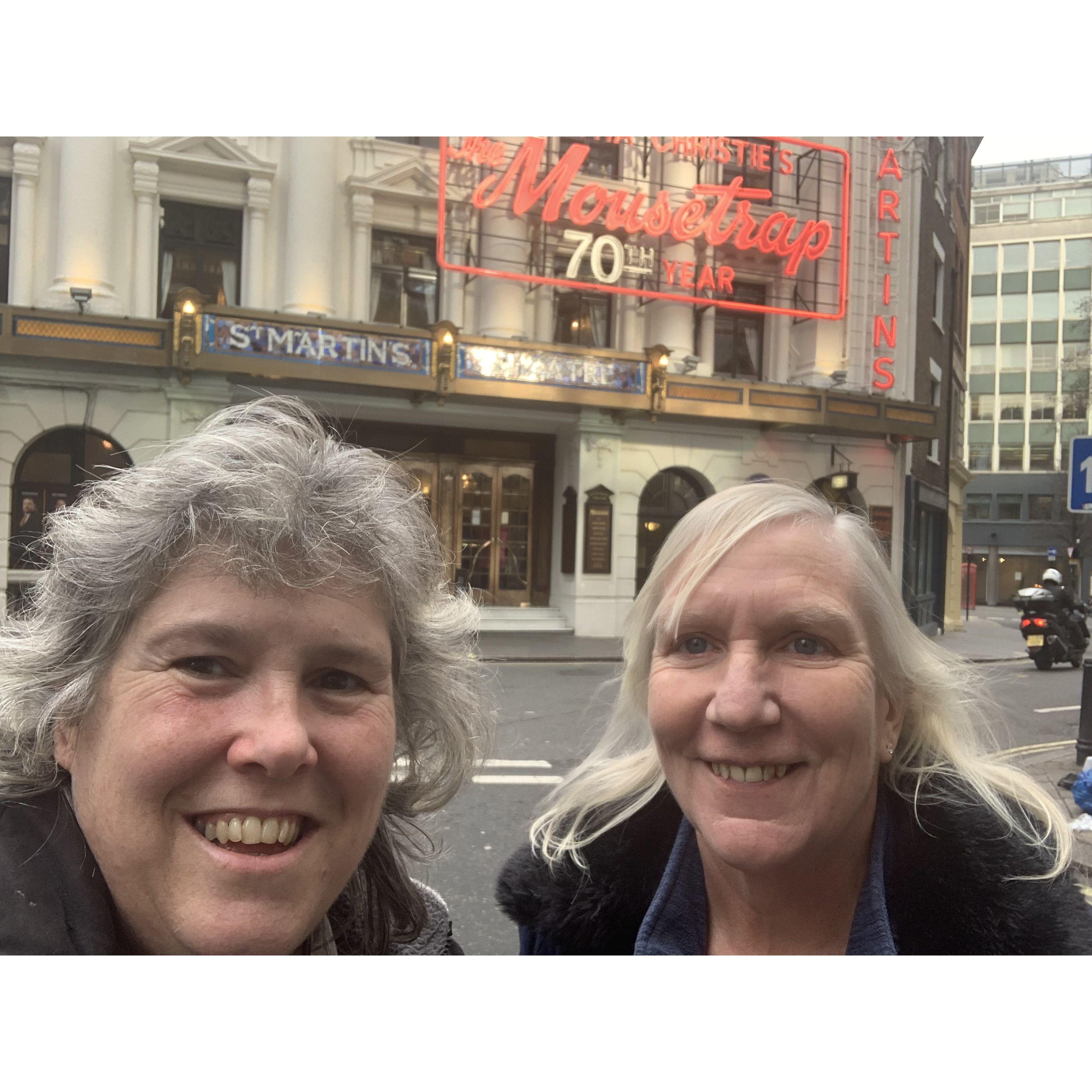 First Trip to London together to see Mousetrap