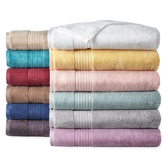 Liz Claiborne Signature Plush Bath Towel Collection - 6 peice set (Aqua)