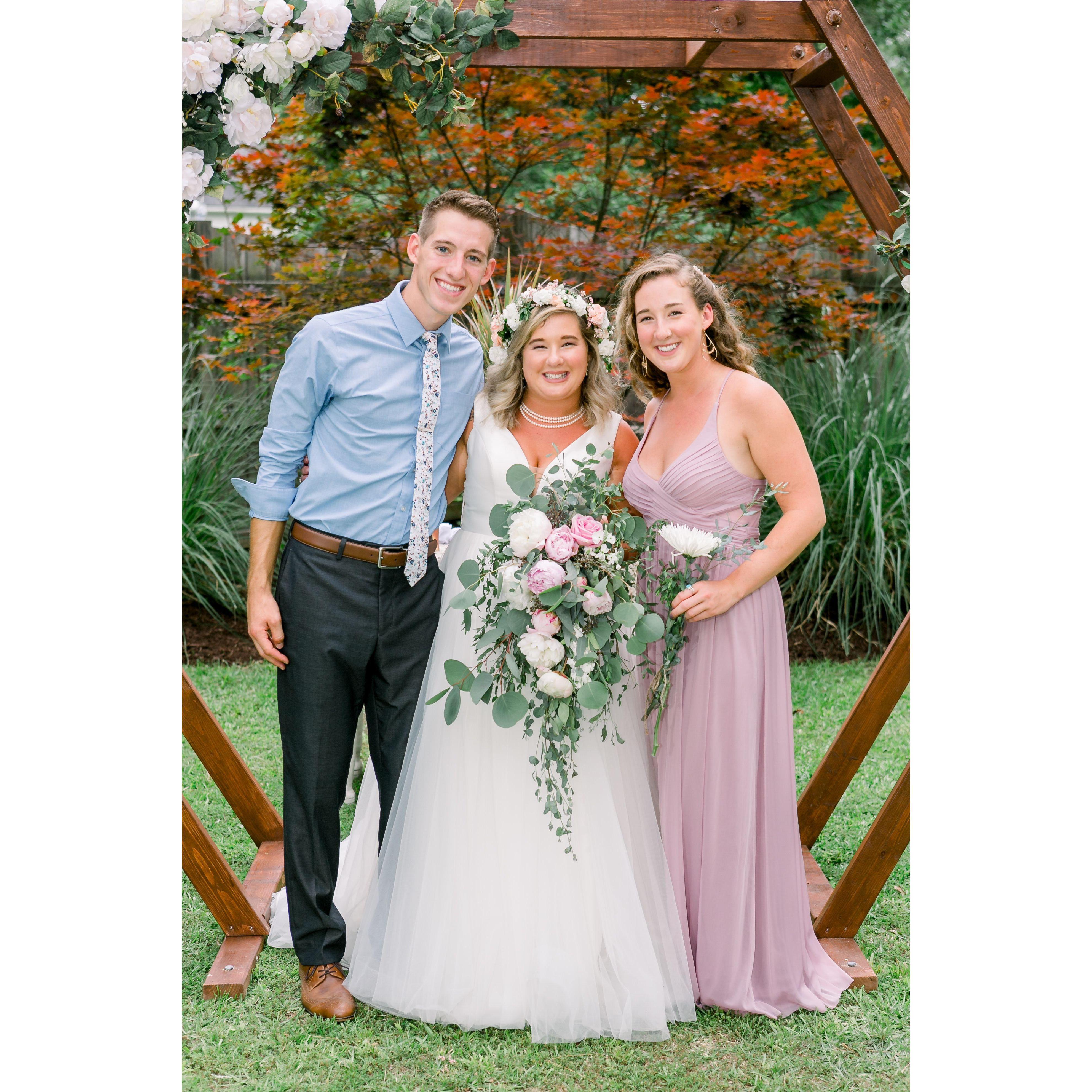 the last time we got dressed up - backyard wedding!